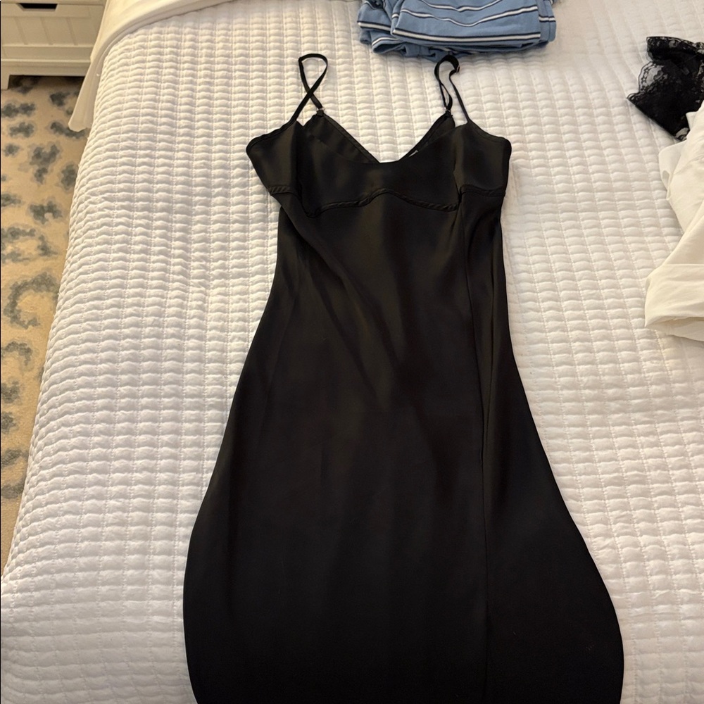 Elegant Black Slip Dress